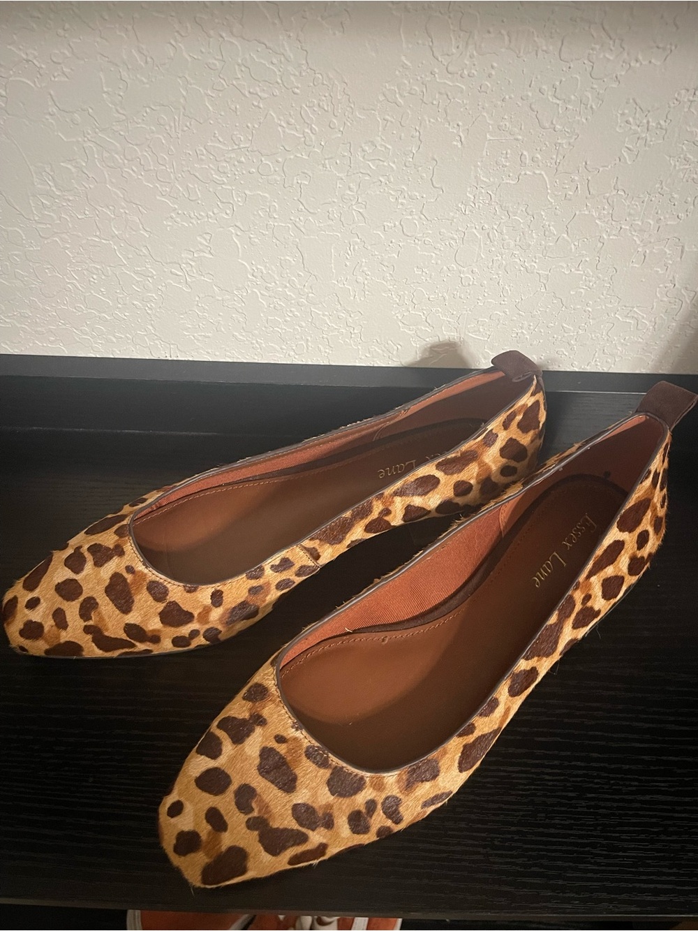Essex Lane Leopard Print Ballet Flats - Brown